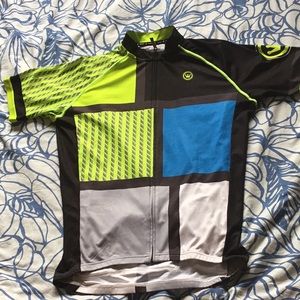Mens Large Canari High Vis Cycling Jersey